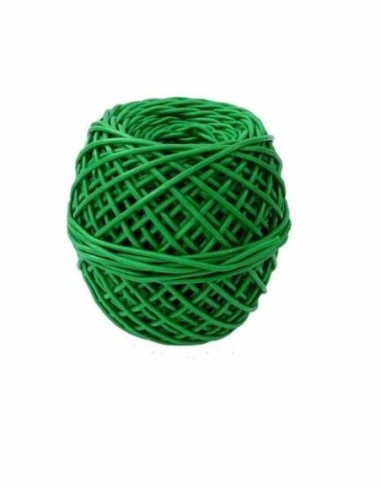 Ovillo de macarrón 3mm verde para atado