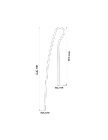 Sacudidor Amarillo Gregoire 1.33m Largo