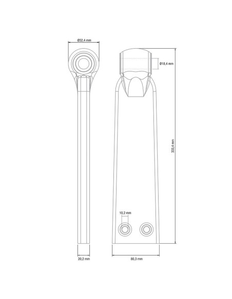 BIELA RECTA PARA VENDIMIADORA
