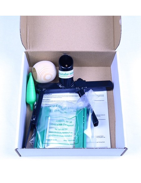 DESBROTADOR MANUAL CON CEPILLOS