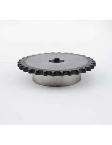 PIÑÓN Z-30 1/2" TEMPLADO EJE 25 CHAVETERO