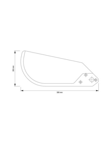 ESCAMA RIGIDA G140 SW (155128) DERECHA