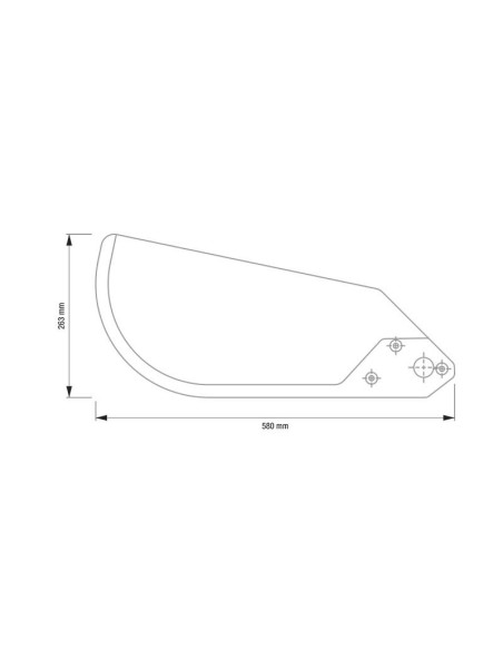 ESCAMA RIGIDA G140 SW (155128) DERECHA