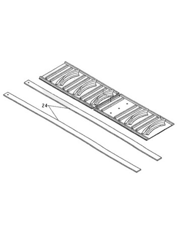GUIA NEGRA BANDA GREGOIRE 4M X 5CM X 8MM GROSOR