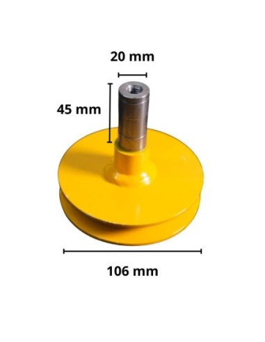 POLEA 106MM DIAMETRO EJE DE 20MM