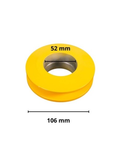 POLEA 106MM DIAMETRO SIN EJE HUECA